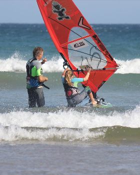 kids windsurfing Elli Halank age 10