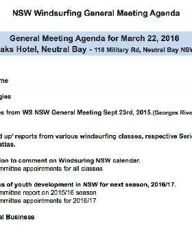 agenda