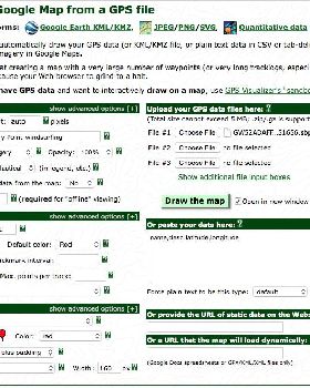 Using GPS Visualiser for windsurfing trackmap