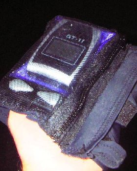 Custom GPS holder for upper arm