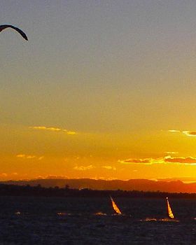 Sunset sailing