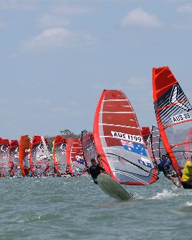 Raceboard Worlds Fleet action