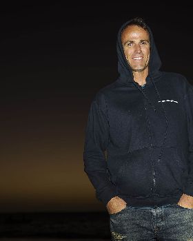 Steve Allen, winner of the Windsurfing Marathon