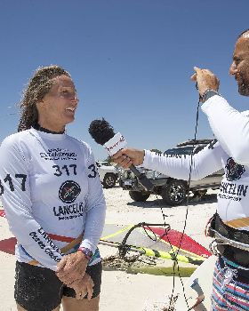 Jane Seman with Ben Proffitt from Windsurfing.TV