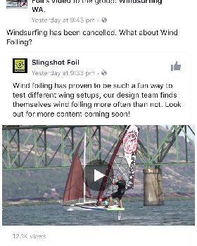 Slingshot windfoil fail