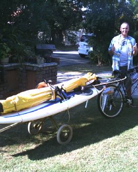 Windsurf bike rig