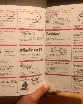 First Annual Sailboard Guide 1984-85 Australia