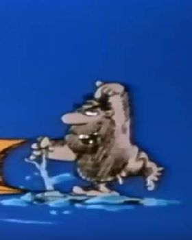Caveman Windsurfer