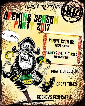WWA Opening season party poster