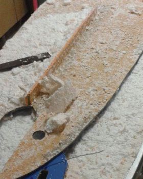 cleaning old sandwich