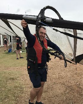 pat at RQYS try windsurf day