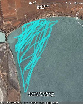 Lake Bonney GPS tracks