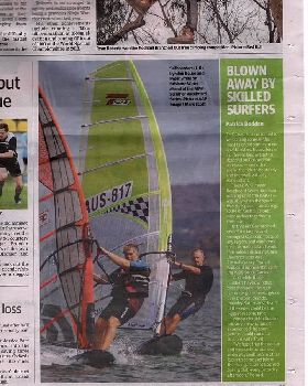 Local sailors Lyndon Bauer & John Doolan