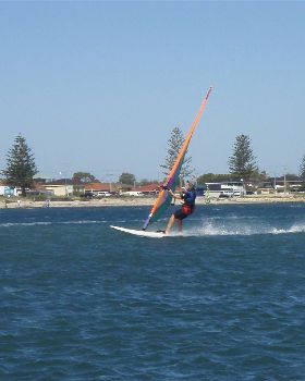Unknown windsurfing chick