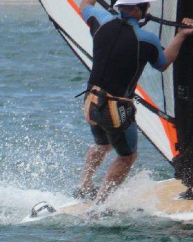 Rig Flip. Just coming back into hands. Foot still in strap.