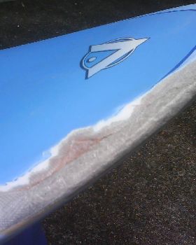 Damage and lack of divinycell on rails..