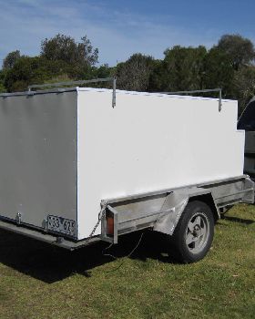 Windsurfer enclosed box for 8'x4' trailer.