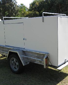 Windsurfer enclosed box for 8'x4' trailer.