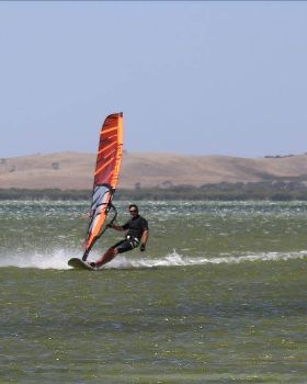Jamie relax at the Spit
