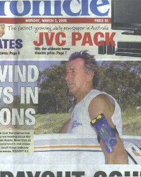 Front page article from the Fraser Coast Chronical 3/3/08