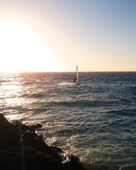 Sunsetwindsurfturn