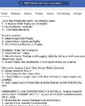 Sydney Summer Series prizewinners
