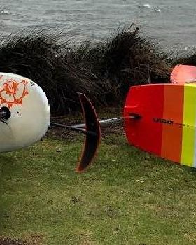 Boards on beach small