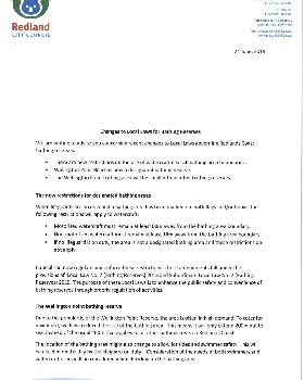 Page 1 of 2 of Redlands Letter