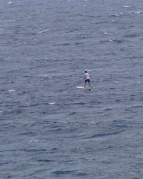 Guy foiling off Hookipa