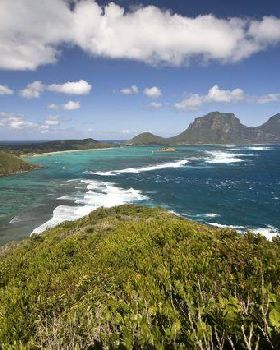 View of Lord Howe lagoon