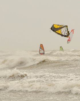 The Nano 82 on Saturday, in 40-50knot wind