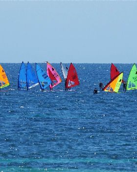 Windsurfer club race at BSYC