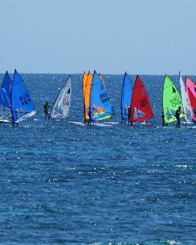 Windsurfer club race at BSYC
