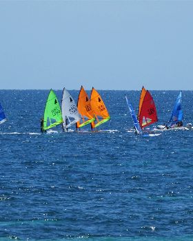 Windsurfer club race at BSYC