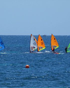 Windsurfer club race at BSYC