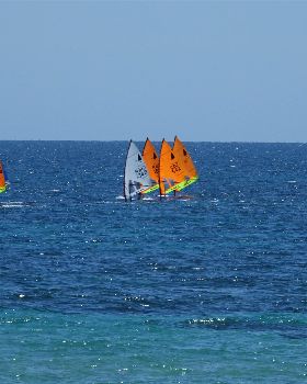 Windsurfer club race at BSYC