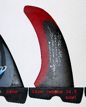 Cross smaller fins