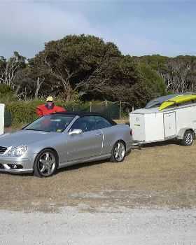 Windsurfing trailer