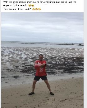 Kettle bell thrust