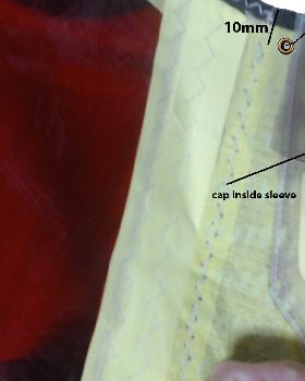 eylet repair to mast cap