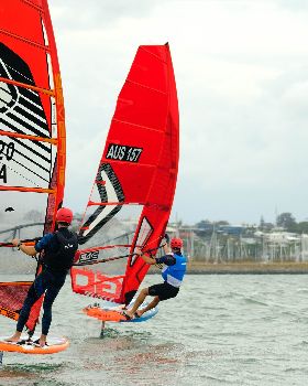 Qld State Slalom Titles - Foil Action