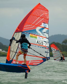 Qld State Slalom Titles - Foil Action
