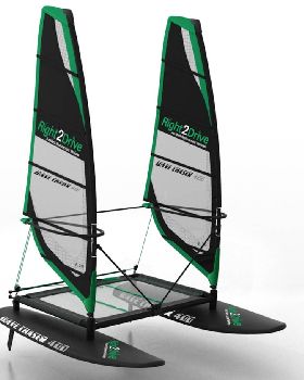 catamaran windsurfer