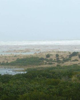 Sady Point super high tide storm surge 02-07-08