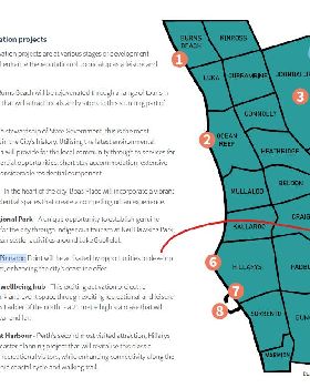 Pinnaroo Point - location on CoJ map