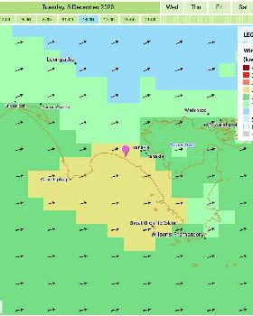 Meteye Mon evening for Tuesday