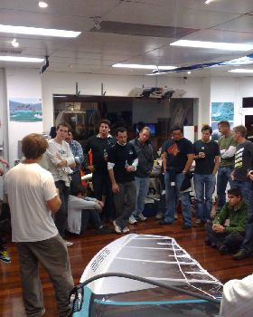 The WINDFORCE Tune-Up Night crew