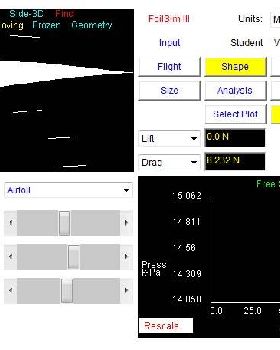 FoilSim -2 AoA, 2% camber