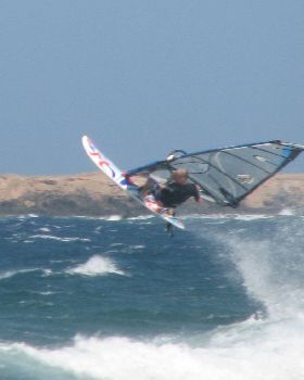 Getting air at Vargas