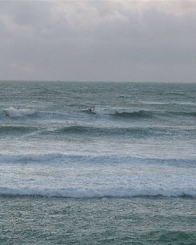 Winter at the G 5mt swell 30 knots plus
